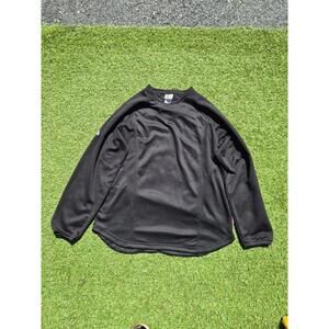 Majestic Therma Base Home Plate Tech Fleece Black Size Large
